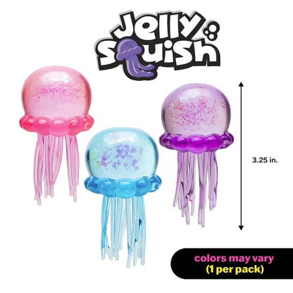 NeeDoh Schylling Jelly Squish – Soft Gel-Filled Sensory Squeeze Toy for Home, Office & Travel