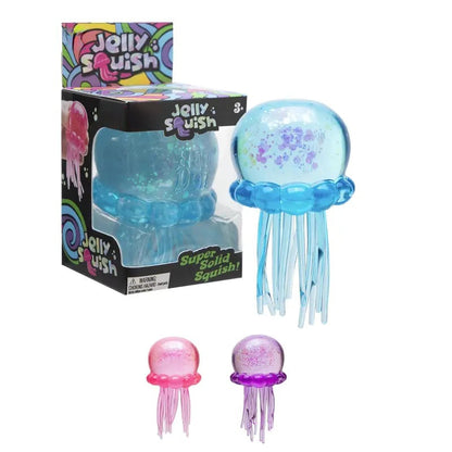 NeeDoh Schylling Jelly Squish – Soft Gel-Filled Sensory Squeeze Toy for Home, Office & Travel